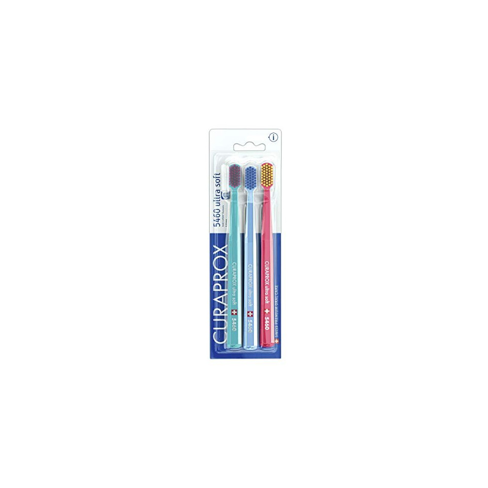 Curaprox 5460 Ultrasoft Toothbrush, 3 Pack