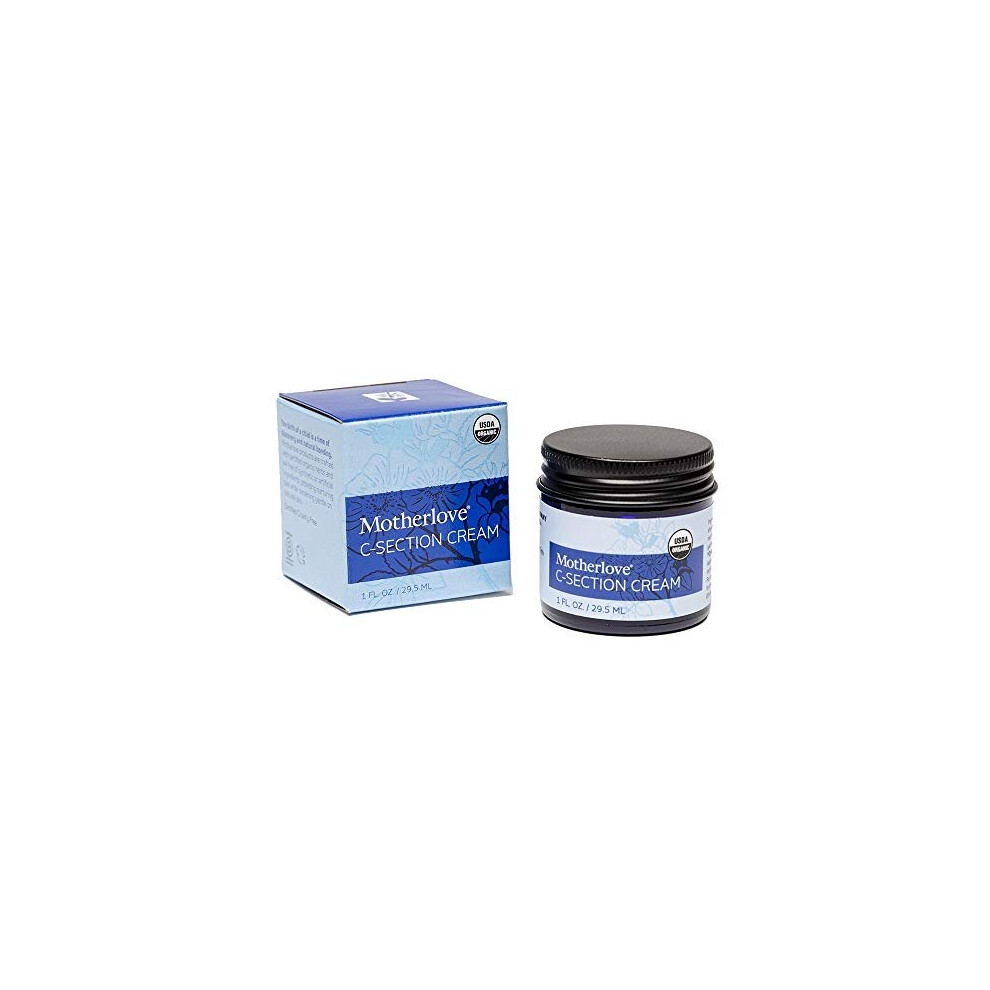 Motherlove Cream C-Section (1Oz) Organic Herbal Salve To Soothe Discomfort From Cesarean Birth Incisions While Minimizing Appearance & Reduce Scar Tis