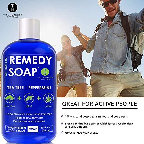 Remedy Soap Tea Tree Oil Body Wash, Helps Body Odor, Athlete's Foot