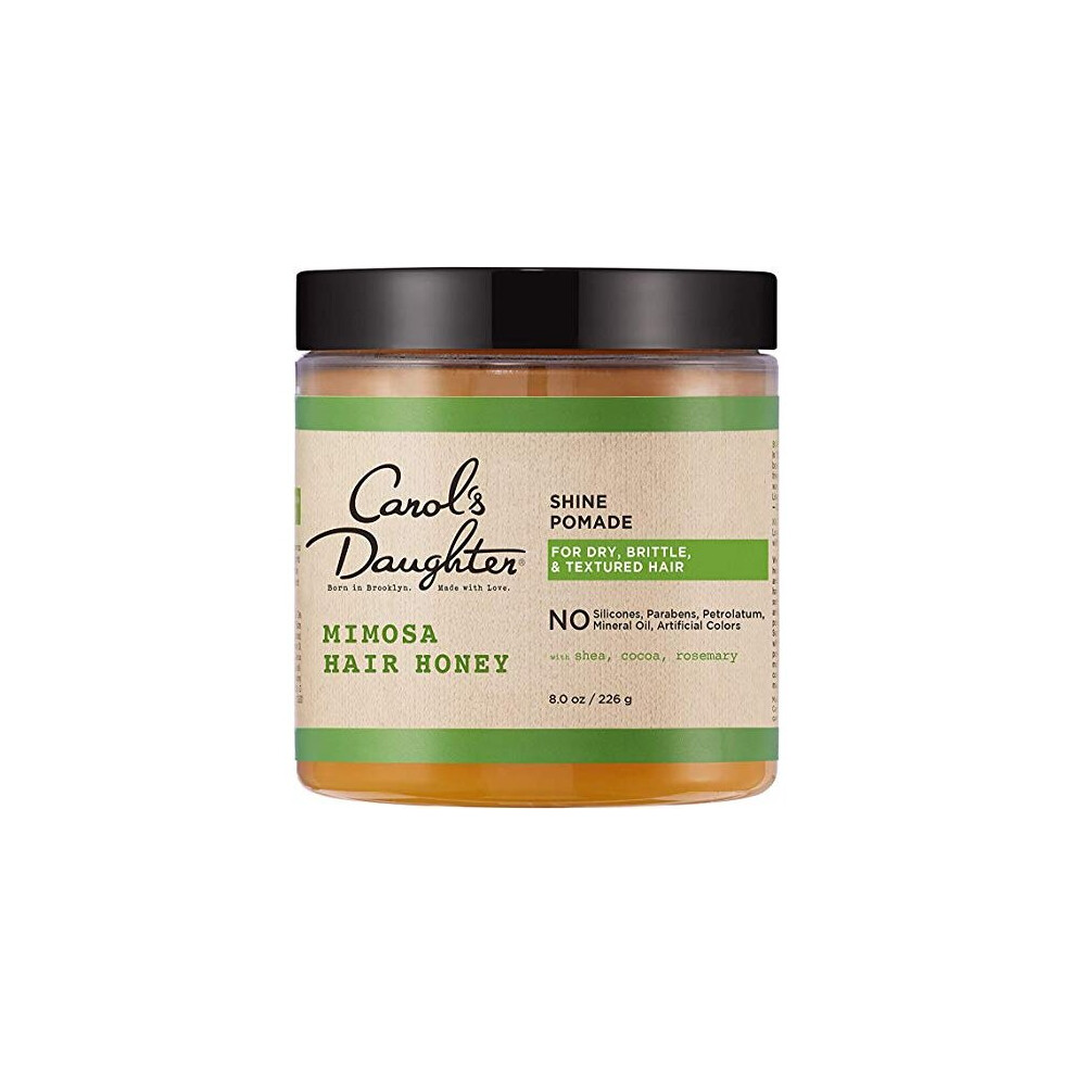 Carol's Daughter Mimosa Hair Honey Shine Pomade For Dry Hair and Textured Hair, with Shea Butter and Cocoa Butter, Paraben Free Hair Pomade, 8 fl oz (