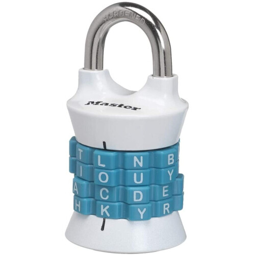 Master Lock Master Lock 1535DWD Locker Lock Set Your Own Word Combination Padlock