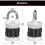 Master Lock Master Lock 1535DWD Locker Lock Set Your Own Word Combination Padlock 4