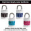 Master Lock Master Lock 1535DWD Locker Lock Set Your Own Word Combination Padlock 6