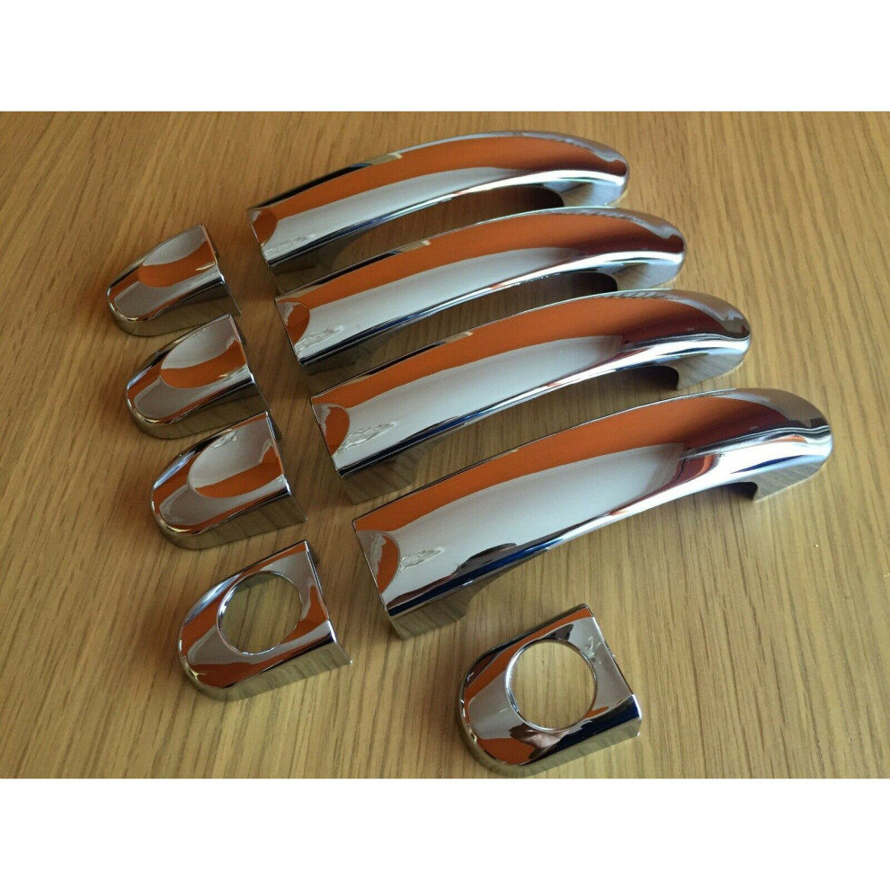 Chrome 4 Door Handle Covers Fits Vw Transporter T5 T6 Caravelle 5060655320071