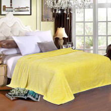 (Yellow, 120*200cm) Large Warm Polar Faux Fleece Throw Cover Super Soft Blanket Luxury Home Sofa Bed