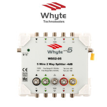 Whyte 5 Wire 2 Way Multiswitch Splitter x Sat / Terrestrial -WS52-05