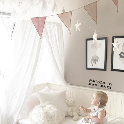 (White) Kids' Bed Canopy | Bedroom Play Tent 2