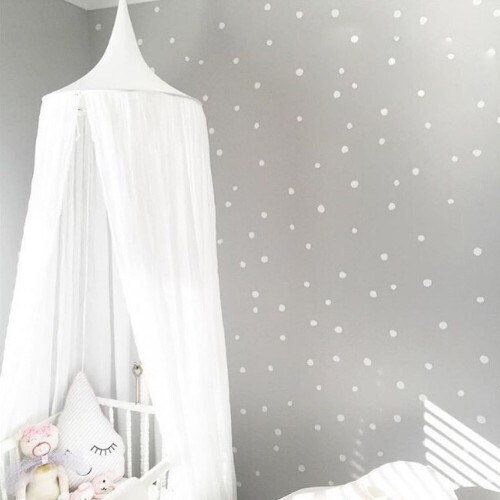 (White) Kids' Bed Canopy | Bedroom Play Tent