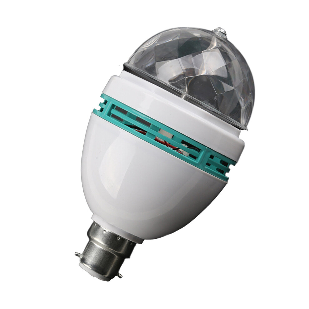 (B22) 3W Colorful Rotating Stage RGB LED Disco