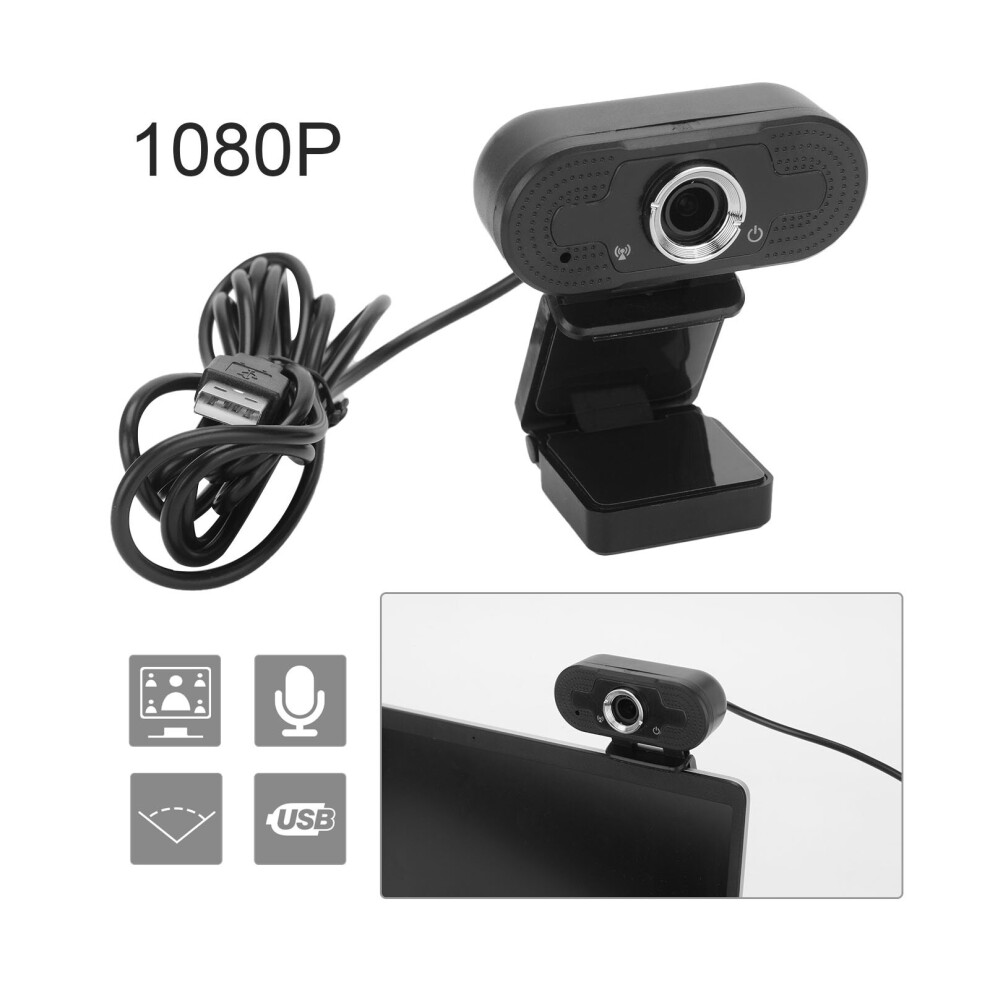 Hd Autofocus 1080P Webcam With Microphone Usb For Pc Desktop Laptop Light 613310379249