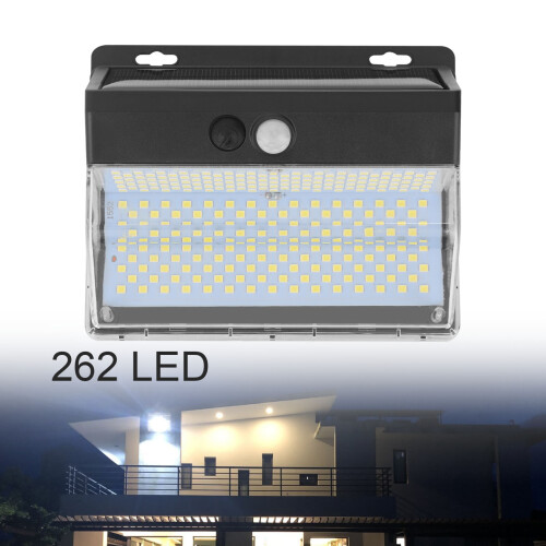 LED Solar Powered PIR Motion Sensor Garden Wall Light Security Flood