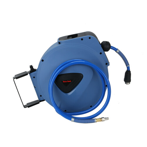 65ft 20m retractable auto rewind air line hose reel compressor wall 1