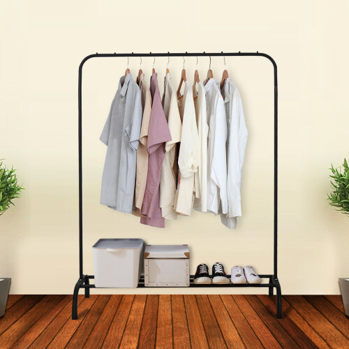 Black Heavy Duty Clothes Rail | Garment Display Stand on OnBuy