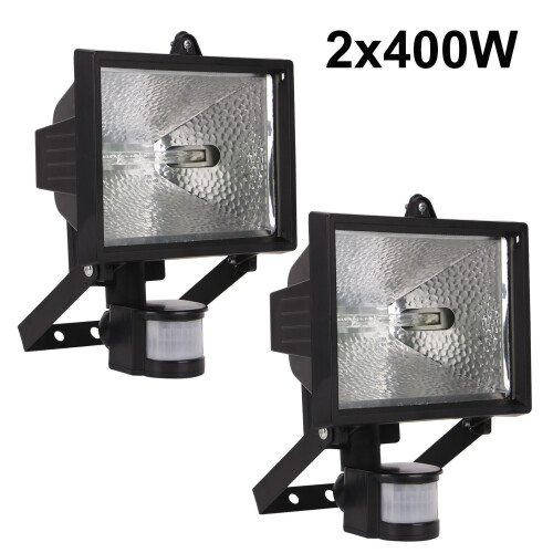 Garden Security Light With Pir Motion Sensor 400W Halogen Floodlight 1