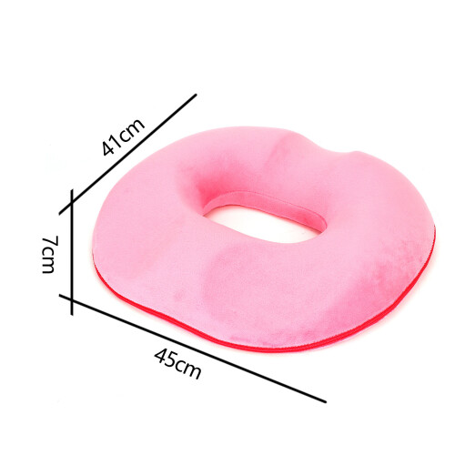 (Blue) Seat Memory Foam Cushion Relief Pillow 2