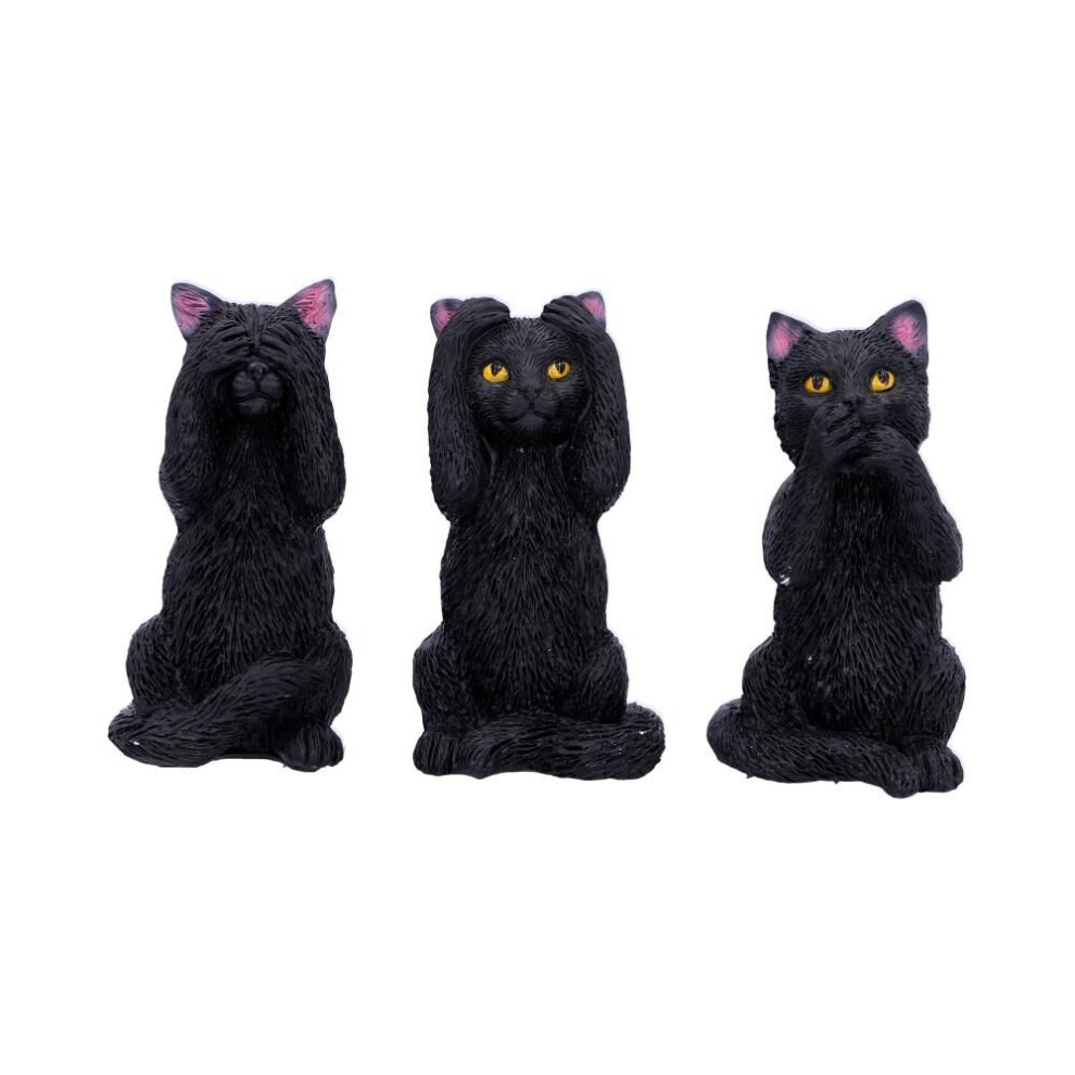 Nemesis Now - Three Wise Felines - 8.5 cm Tall Statuettes