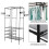 Clothes Rail Large Heavy Duty Wardrobe Organizer Hanging Coat 12