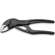 Knipex 87 00 100 Mini Cobra XS 100mm Hightech Water Pump Pliers - Smallest Full-Function, 28mm Opening, 60 HRC Teeth