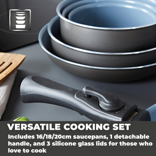 Tower Tower Freedom T800201 7 Piece Cookware Set w/Detachable Handle 2