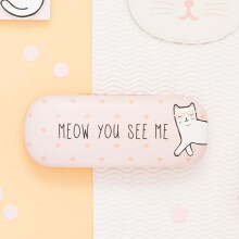 Cutie Cat Meow You See Me Glasses Case