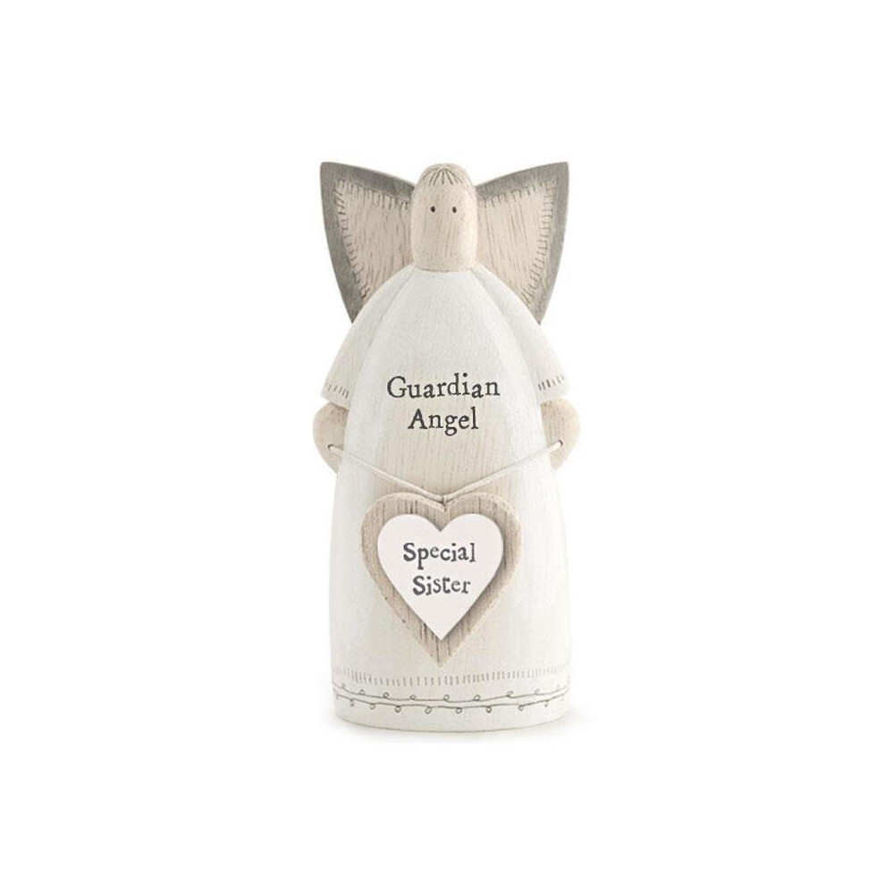 East Of India Sister Wooden Guardian Angel