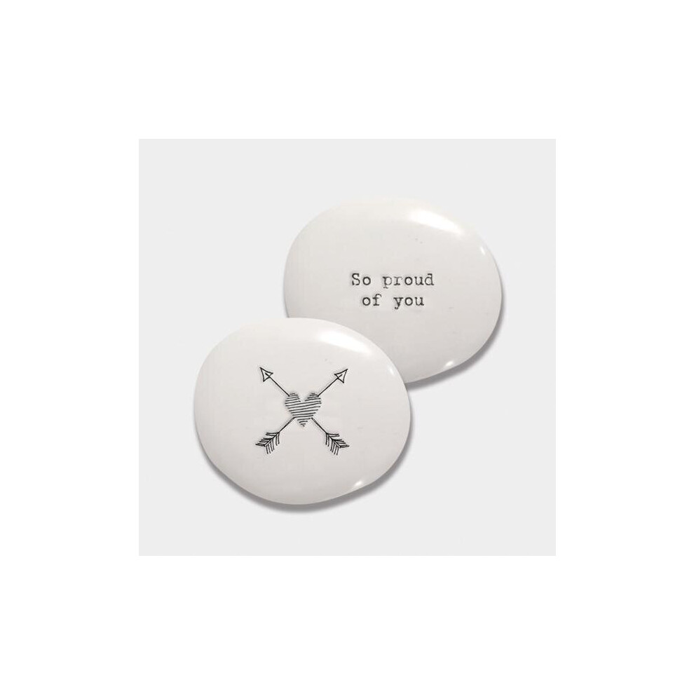 East Of India So Proud Porcelain Pebble