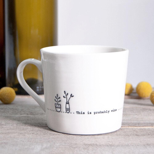 East of India Probably Wine Wobbly Mug