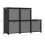 VidaXL vidaXL 5-Cube Display Shelf with Boxes Black Fabric Storage Organiser Unit 9