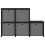 VidaXL vidaXL 5-Cube Display Shelf with Boxes Black Fabric Storage Organiser Unit 2