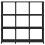 VidaXL vidaXL 9-Cube Display Shelf Black Fabric Bookcase Storage Rack Standing Shelf 3