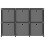 VidaXL vidaXL 6-Cube Display Shelf with Boxes Grey Fabric Storage Organiser Unit 4