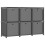 VidaXL vidaXL 6-Cube Display Shelf with Boxes Grey Fabric Storage Organiser Unit 1