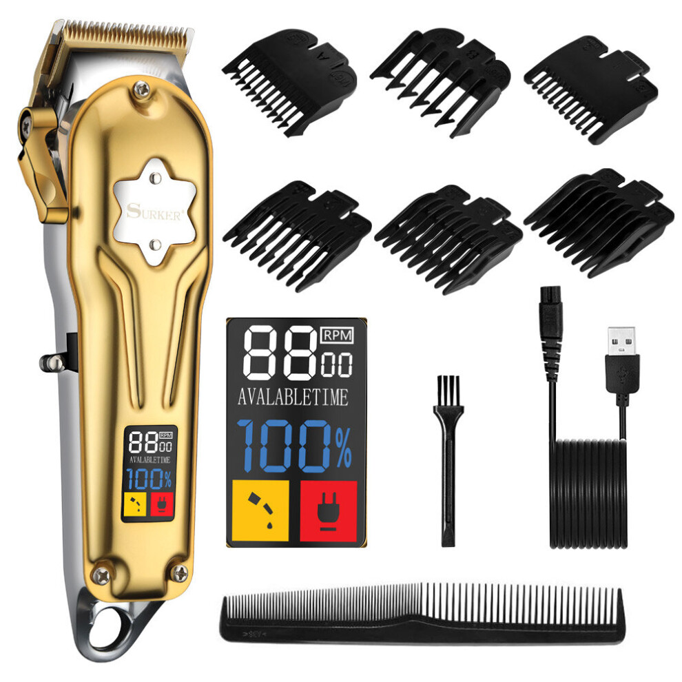 Hatteker Hair Clippers For Man Professional Electric Beard Trimmer Grooming Kit