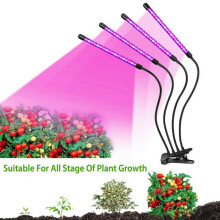 4 Head Plant Grow Lights 80 LED Lamps for Indoor Plants Hydroponics Growing