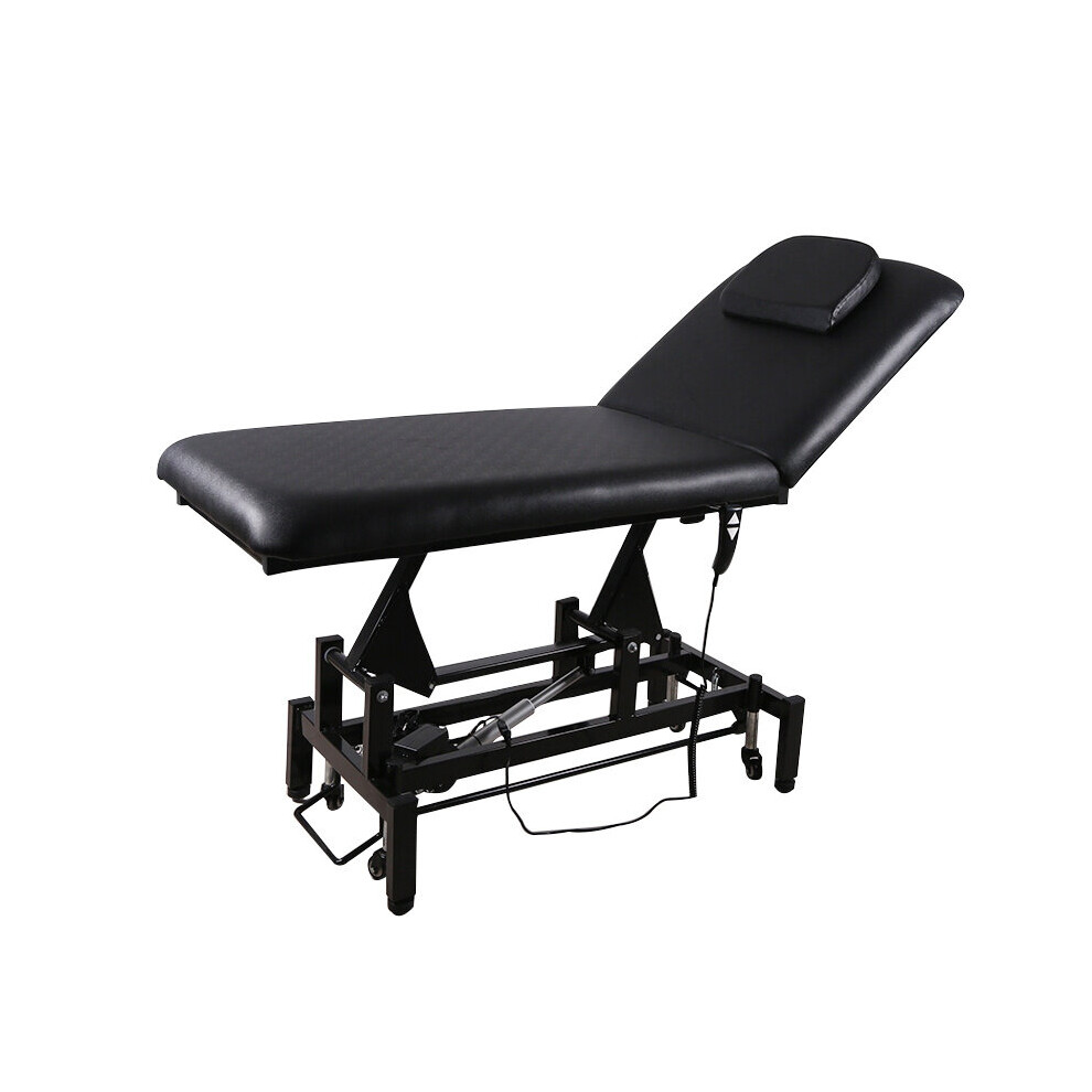 Living And Home Black Electric Facial Massage Table Spa Bed Tattoo Bed Salon Reclining Chair Beauty Equipment