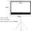 Living And Home Portable Projector Screen with Tripod Stand 84in Home Cinema 4