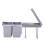 Living And Home (2x20L) 40Litre Pulll Out Recycling Waste Bin Kitchen Cabinet Base Unit 400mm Soft Close 7