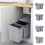 Living And Home (2x20L) 40Litre Pulll Out Recycling Waste Bin Kitchen Cabinet Base Unit 400mm Soft Close 2