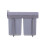 Living And Home (2x20L) 40Litre Pulll Out Recycling Waste Bin Kitchen Cabinet Base Unit 400mm Soft Close 5