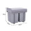 Living And Home (2x20L) 40Litre Pulll Out Recycling Waste Bin Kitchen Cabinet Base Unit 400mm Soft Close 4