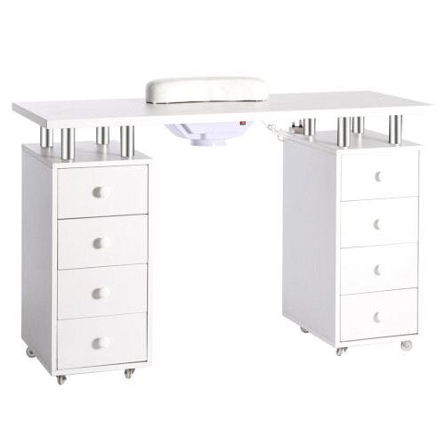 Living And Home Nail Table Desk Manicure Salon Technician Pedicure Workstation 2