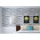 Living And Home Modern Stacked 3D Stone Wallpaper Roll Grey Charcoal Brick Slate Wall Effect 10M 2