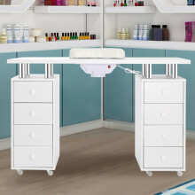 Nail Table Desk Manicure Salon Technician Pedicure Workstation