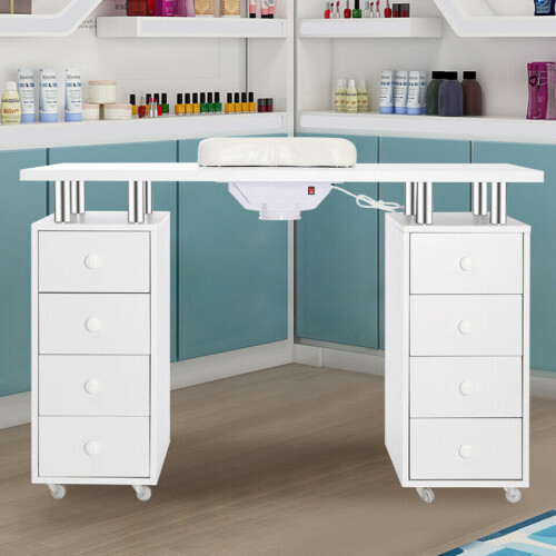 Nail Table Desk Manicure Salon Technician Pedicure Workstation