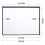 Living And Home (92 in) Projector Screen Manual Pull Down Wall Mounted Matt White Home Cinema 6