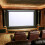 Living And Home (92 in) Projector Screen Manual Pull Down Wall Mounted Matt White Home Cinema 4