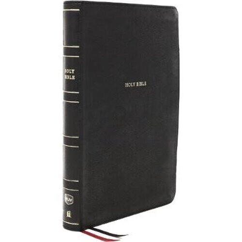 NKJV, Reference Bible, Super Giant Print, Leathersoft, Black, Red Letter, Comfort Print | Leather / fine binding