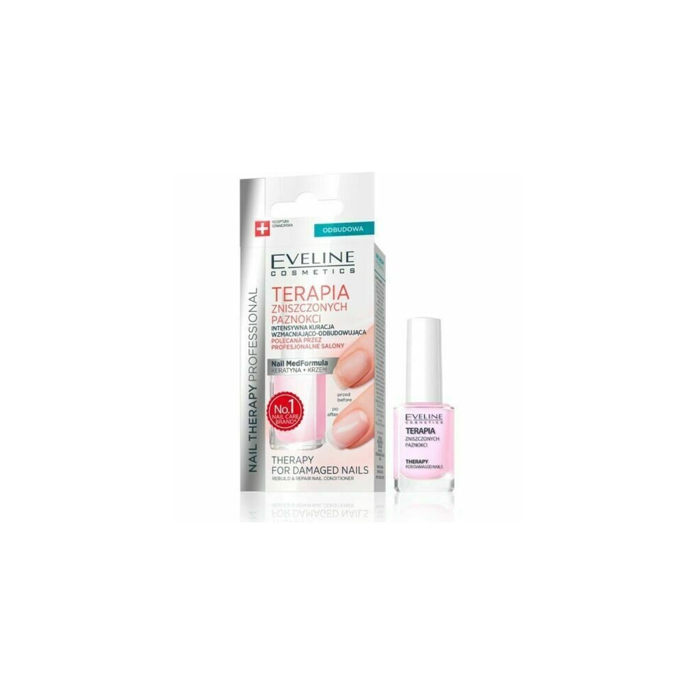 Eveline Cosmetics Eveline Nail Therapy For Damaged Nails Rebuild & Repair Conditioner 12Ml