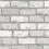 Arthouse 3D Effect White Silver Metallic Brick Wallpaper Stone Slate Industrial Arthouse 1