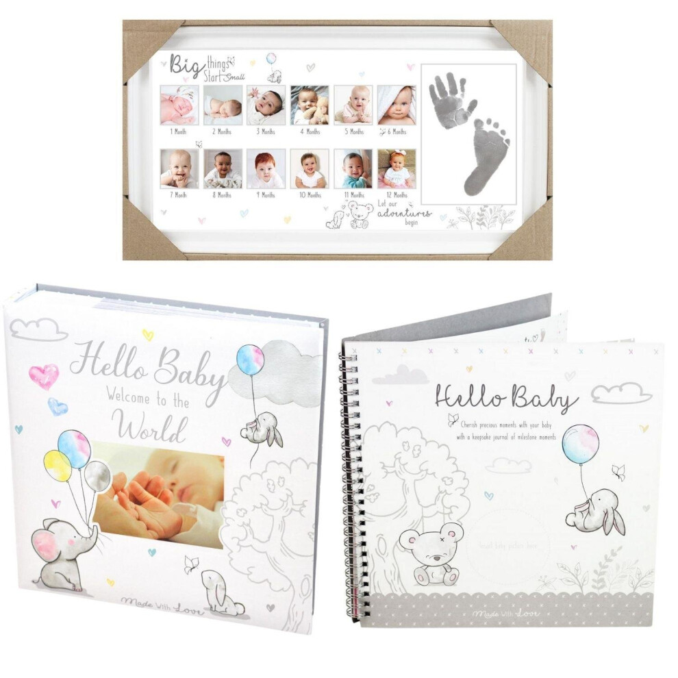 Y?L Baby Memory Capture Set Photo Album Milestone Book Large Photo Frame